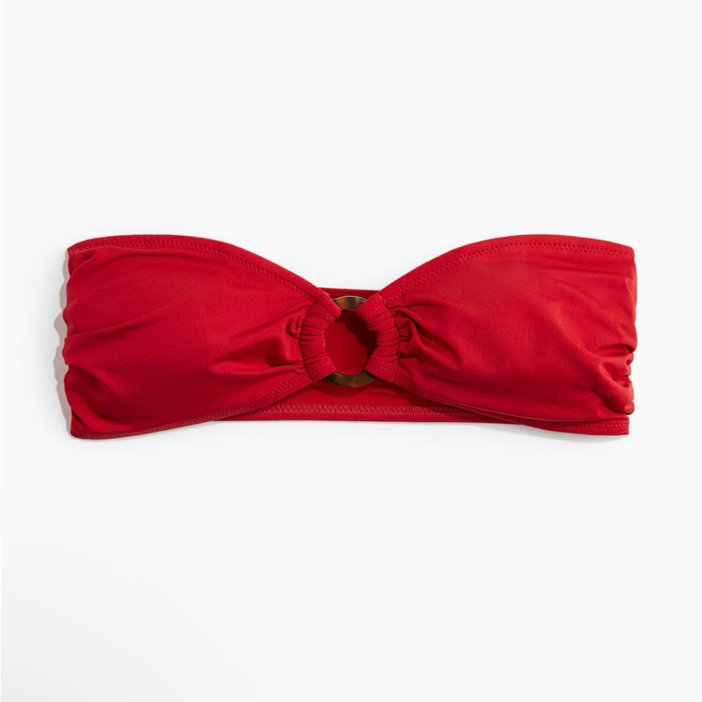 H&M Red Bandeau Bikini Top